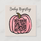 Fall Harvest Baby Shower Registry Begleitkarte (Vorderseite)