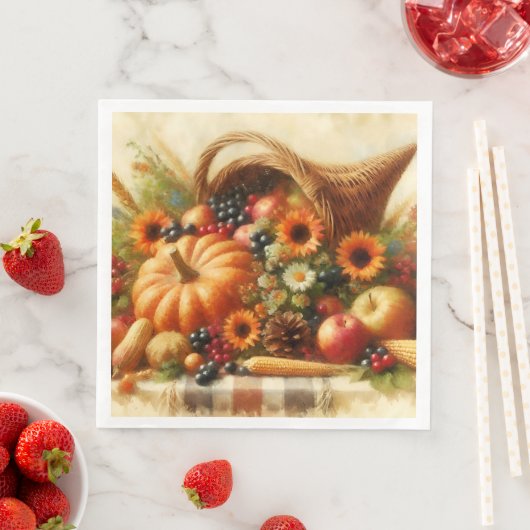 Fall Harvest Basket Serviette (Beispiel)