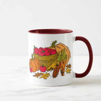 Fall Harvest Basket Tasse