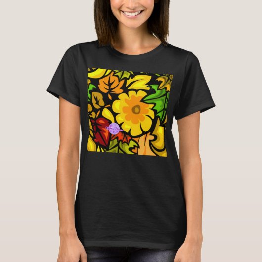 Fall Harvest Bella Relaxed Fit 3/4 Slv VNeck Shirt (Vorderseite)