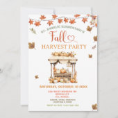 Fall Harvest Celebration Pumpkin for School Einladung (Vorderseite)