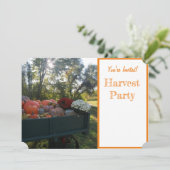 Fall Harvest Einladung (Stehend Vorderseite)