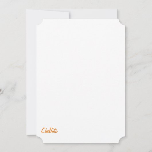 Fall Harvest Einladung (Rückseite)