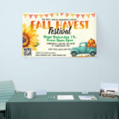 Fall Harvest Festival qr Code Banner (Messeveranstaltung)