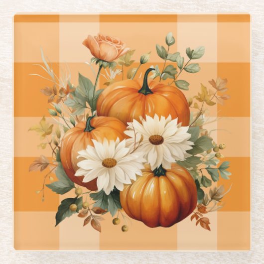 Fall Harvest Glass Untersetzer (Vorderseite)