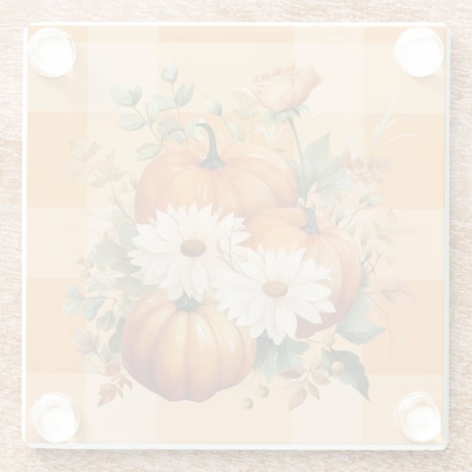 Fall Harvest Glass Untersetzer (Rückseite)