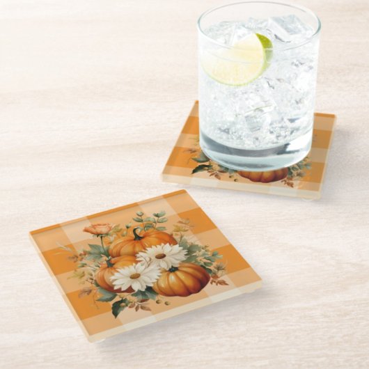 Fall Harvest Glass Untersetzer