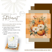 Fall Harvest Glass Untersetzer