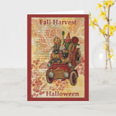 Fall Harvest Halloween Karte (Gelbe Blume)