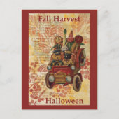 Fall Harvest Halloween Postkarte (Vorderseite)