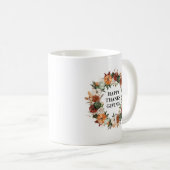 fall harvest happy thanksgiving kaffeetasse (VorderseiteRechts)