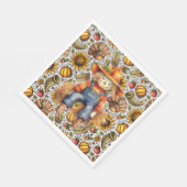 Fall Harvest Paper Napkin Serviette (Ecke)