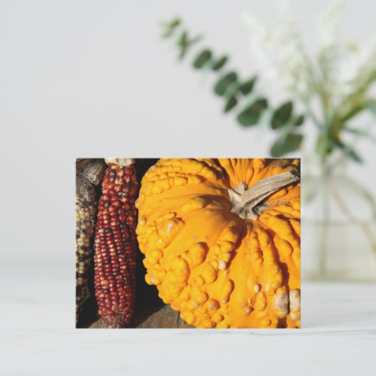 Fall Harvest Postkarte (Stehend Vorderseite)