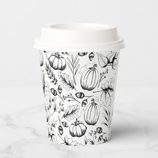 Fall Harvest Pumpkin Pappbecher (Rückseite)