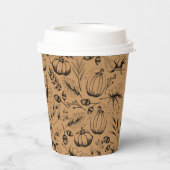 Fall Harvest Pumpkin Pappbecher (Rückseite)