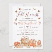 Fall Harvest Pumpkin Party, Fall Fest Community Einladung (Vorderseite)