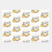 Fall Harvest Pumpkin Truck Hübscher Herbst Geschenkpapier Set (Vorderseite)