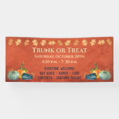 Fall Harvest Pumpkin Trunk oder Leckerei Banner (Horizontal)