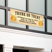 Fall Harvest Pumpkin Trunk oder Leckerei Event Ban Banner (Äußeres Gebäude)