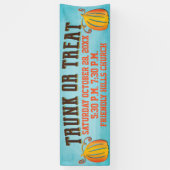 Fall Harvest Pumpkin Trunk oder Leckerei Event Banner (Vertikal)