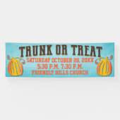 Fall Harvest Pumpkin Trunk oder Leckerei Event Banner (Horizontal)