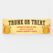 Fall Harvest Pumpkin Trunk oder Leckerei Event Banner (Horizontal)