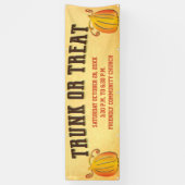 Fall Harvest Pumpkin Trunk oder Leckerei Event Banner (Vertikal)