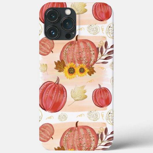 Fall Harvest Pumpkins OtterBox iPhone Case (Rückseite)