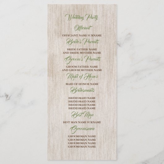 Fall Harvest Pumpkins Sonnenblumen Hochzeitsprogra Programm (Rückseite)