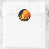 Fall Harvest Pumpkins und Maismais Runder Aufkleber (Tasche)