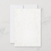 Fall Harvest Rustic Wedding Rsvp Karte (Rückseite)