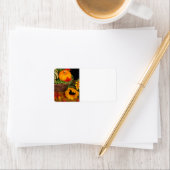 Fall Harvest Sonnenblumen Adressaufkleber (Insitu)