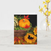 Fall Harvest Sonnenblumen Karte (Gelbe Blume)