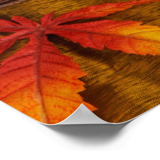 Fall Harvest Sonnenblumen Poster (Ecke)