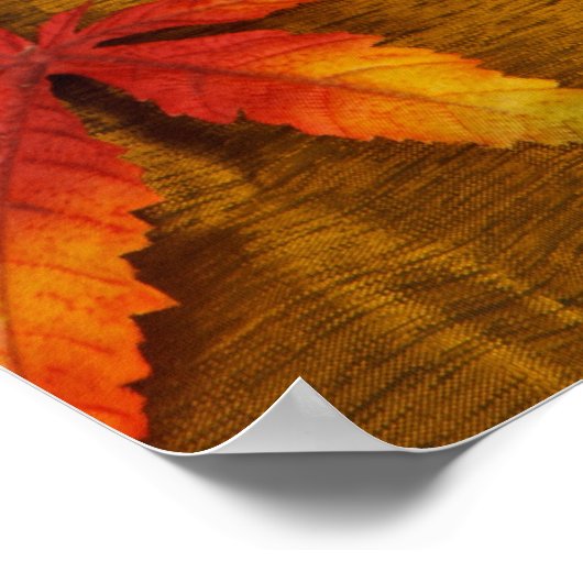 Fall Harvest Sonnenblumen Poster (Ecke)