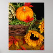 Fall Harvest Sonnenblumen Poster (Vorne)