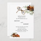 Fall Harvest Wedding Einladung (Vorne/Hinten)