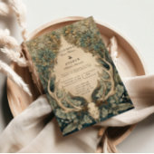 Fall Harvest Woodland Wedding Einladung