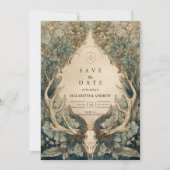 Fall Harvest Woodland Wedding Save The Date (Vorderseite)