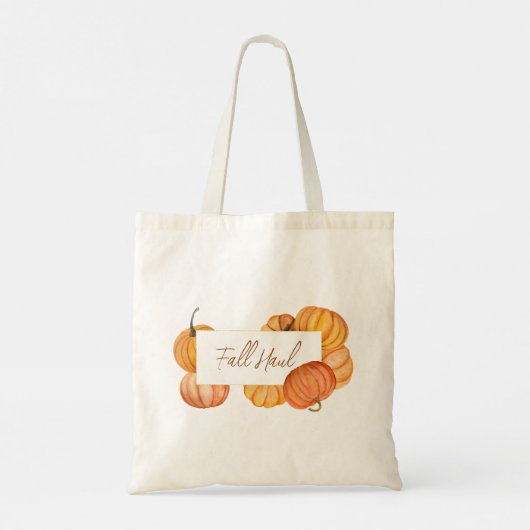 Fall Haul Pumpkin Tote Bag Tragetasche (Rückseite)