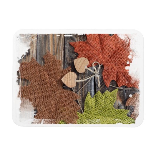 Fall Hearts Magnet (Horizontal)
