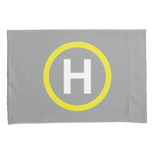 Fall Helipad Sign Pillow Kissenbezug (Vorderseite-Rechts)