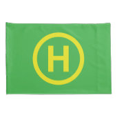 Fall Helipad Sign Pillow Kissenbezug (Rückseite-Rechts)
