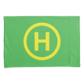 Fall Helipad Sign Pillow Kissenbezug (Vorderseite-Rechts)