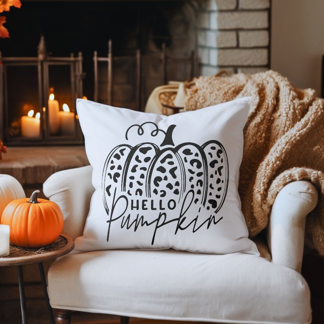 Fall Hello Pumpkin Kissen (Hello Pumpkin Decorative Throw Pillow)