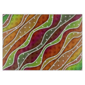 FALL - HERBST STRIPES GLASSCHNEIDEN-BRETTER SCHNEIDEBRETT (Vorderseite)