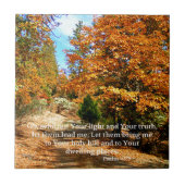 Fall-Herbstchristlicher Scripture-Bibel-Vers Fliese (Vorderseite)