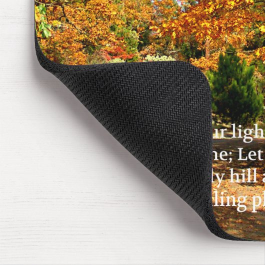 Fall-Herbstchristlicher Scripture-Bibel-Vers Mousepad (Ecke)