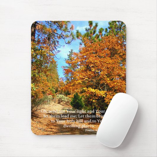Fall-Herbstchristlicher Scripture-Bibel-Vers Mousepad (Mit Mouse)