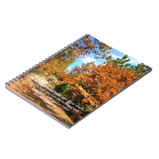 Fall-Herbstchristlicher Scripture-Bibel-Vers Notizblock (Linke Seite)